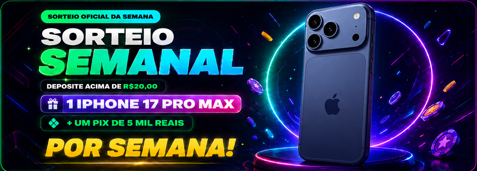 Sorteio semanal iPhone 17 Pro Max